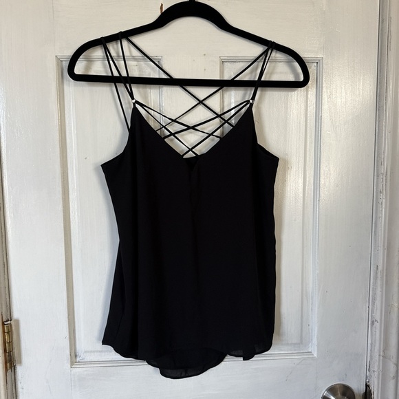 Express Black Cut Out Camisole Top - Picture 2 of 6